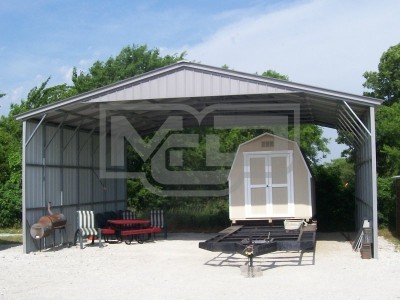 Carport | Vertical Roof | 30W x 26L x 12H Triple-Wide