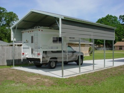 Carport | Vertical Roof | 18W x 21L x 10H